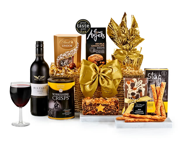 Chedworth Hamper With Red Wine